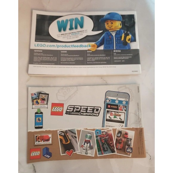 Lego 75889 Speed Champions Ferrari Ultimate Station Instruction Booklets 1 & 2 - Picture 3 of 3